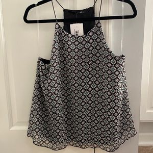 Navy Papermoon patterned tank